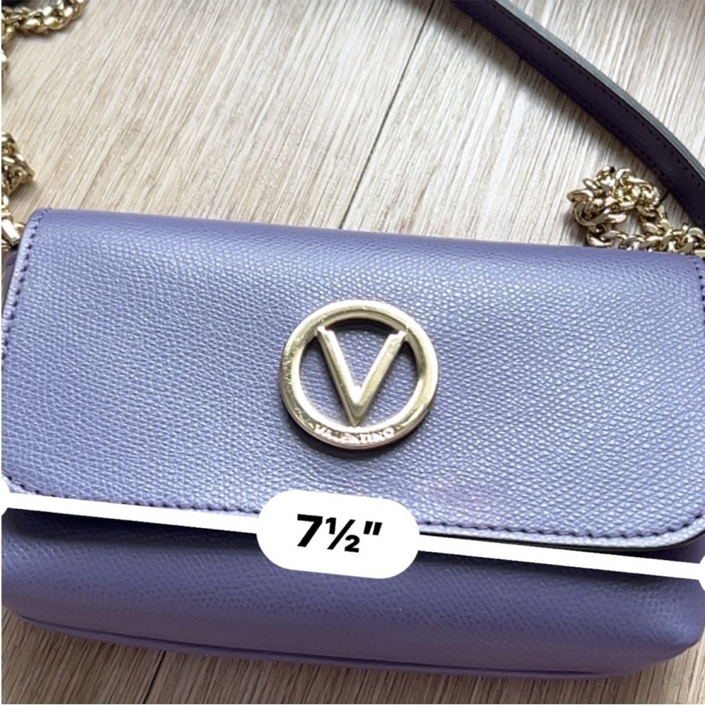 Valentino Lavender Crossbody with Gold Chain - Picture 3 of 6
